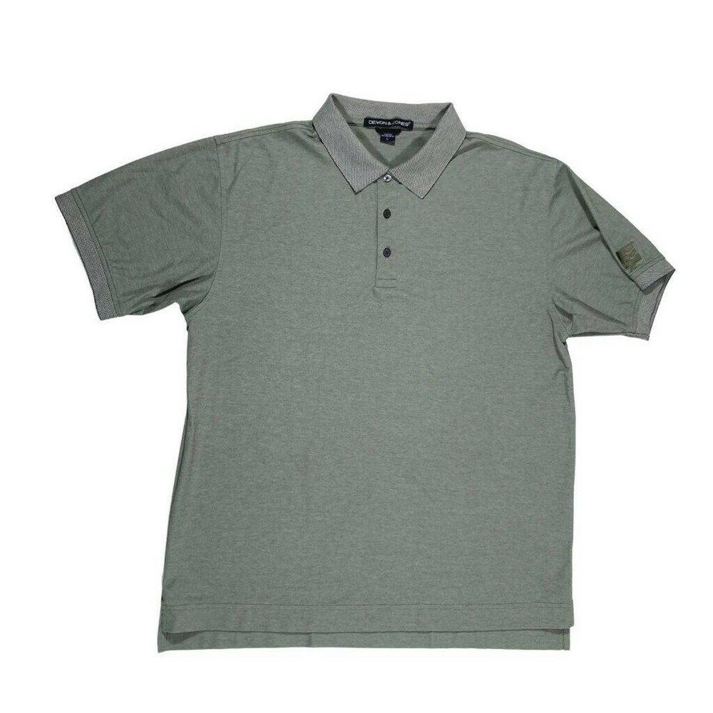 Vintage 90's Devon & Jones Men's Large Polo Enterprise Pipeline Oil & Gas Shirt